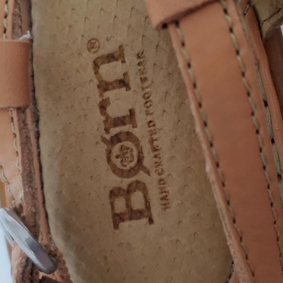 Born Green Floral Sandals Leather Upper Women's Size 9 - Picture 7 of 9